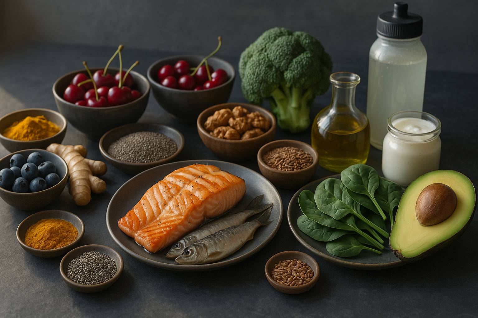 Alimentos que ayudan a reducir la inflamación tras entrenar