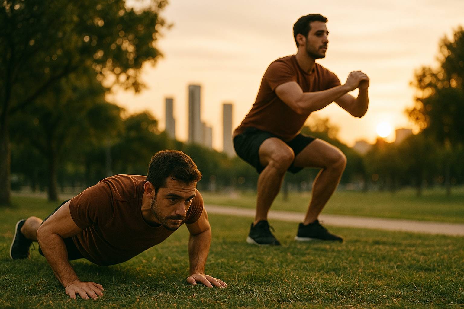 Entrenamientos de fuerza sin pesas para ganar músculo